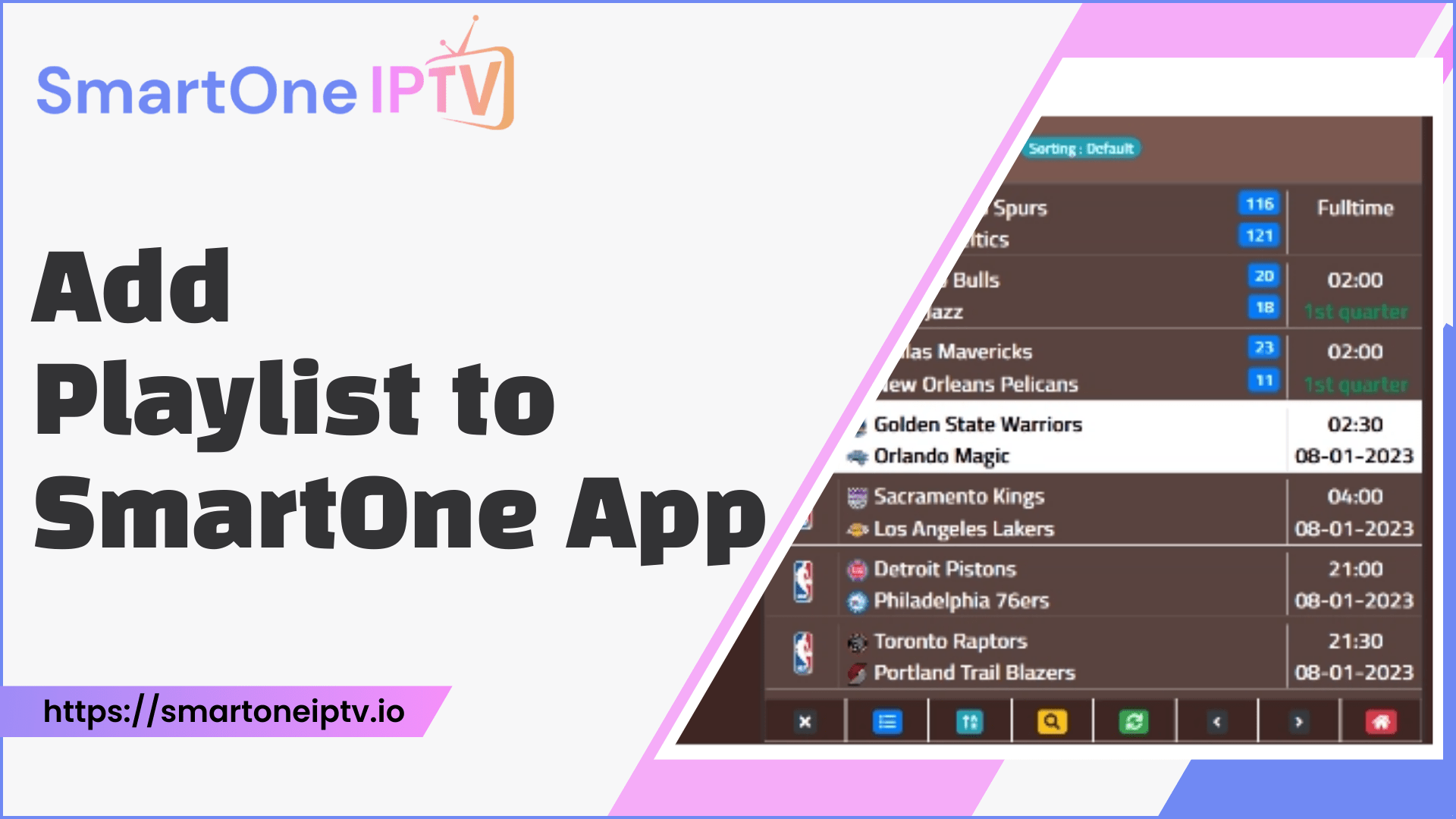 Add Playlists To SmartOne IPTV