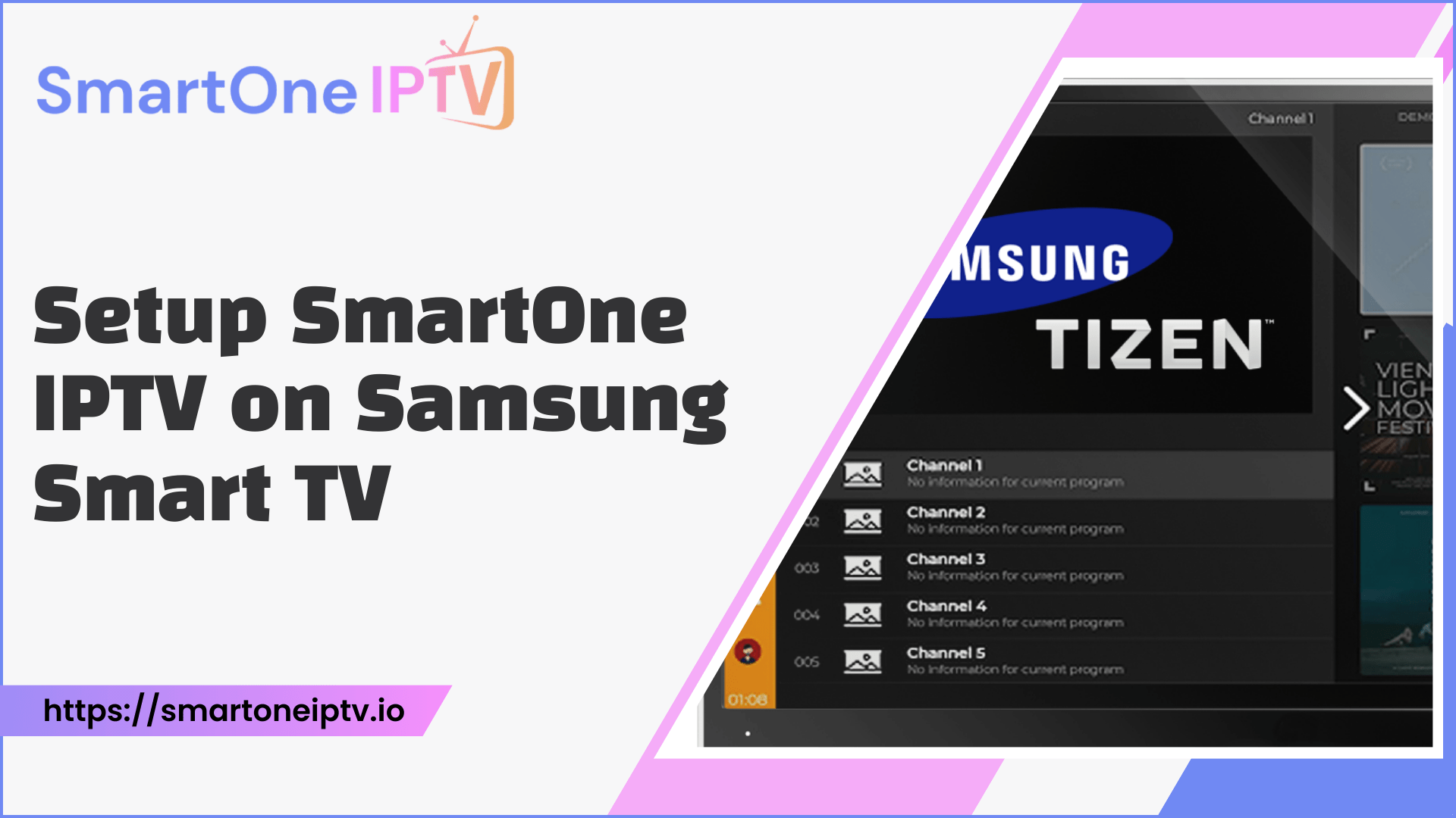 Install Setup SmartOne IPTV On Samsung Smart TV 1